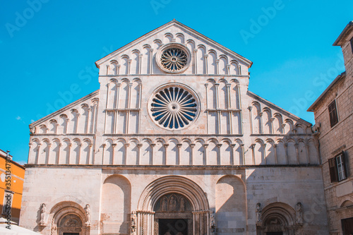 Cathedral of St Anastasia. The Roman Catholic cathedral in the old town of Zadar, Croatia