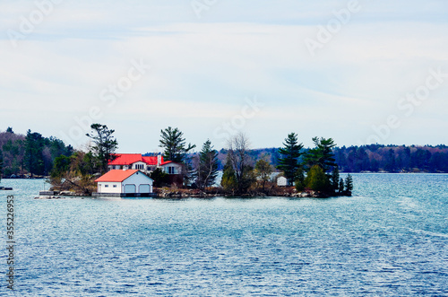 A small island in Saint Lawrence River