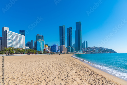 Haeundae Beach in Busan, republic of Korea