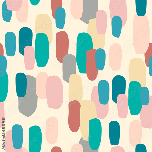 Abstract artistic seamless pattern with spots. Modern abstract design