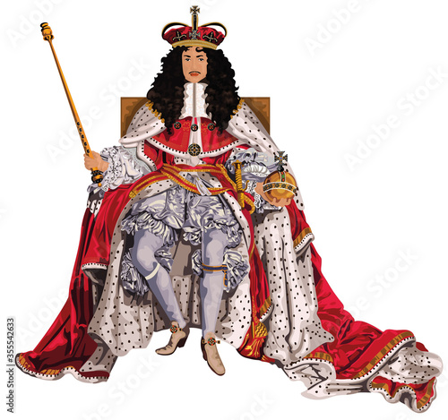 Stuart King Charles II Vector