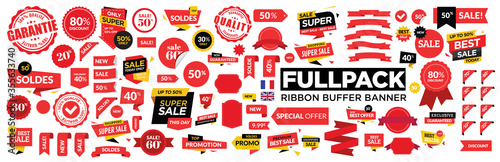 Full Pack Ribbon Buffer Banner English - French