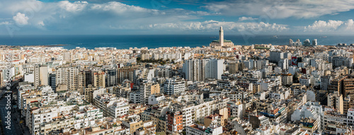 Panoramic view of Casablanca skyline. 