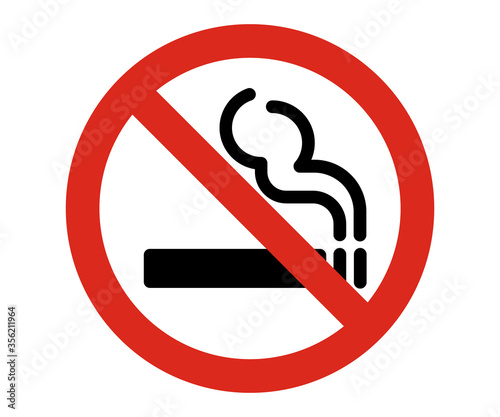 no smoking warning sign, cigarette not allowed vector sign