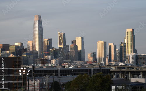 San Francisco Financial District Panorama as seen from Potrero Hill.