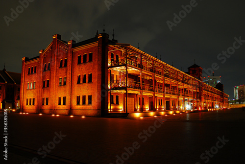 Night view, Red brick. Yokohama -shi, Japan 2011