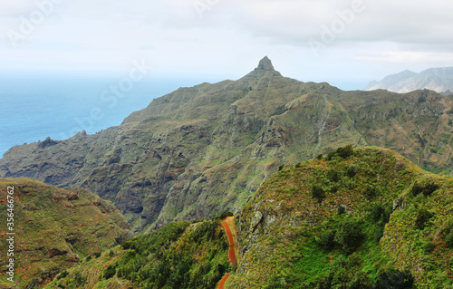 Cruz de Taborno Peak in the Anaga Mountains, Tenerife, Canary Islands.