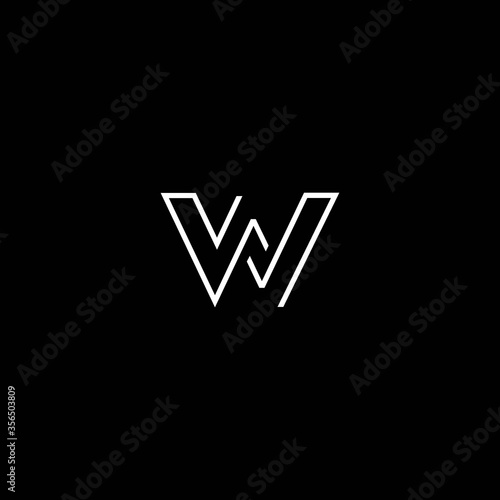 The initials W logo is simple and modern