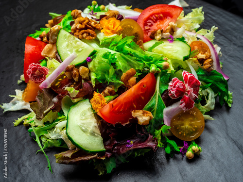 Salad of different types of lettuce