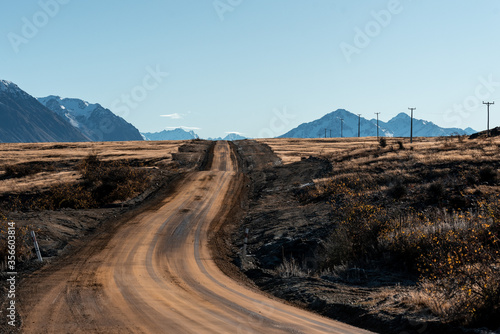 New Zealand Alpine Dirt Road