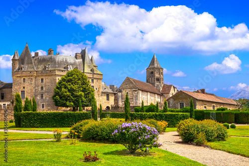 beautiful medieval castles of France -Jumilhac le Grand. Périgord, Dordogne