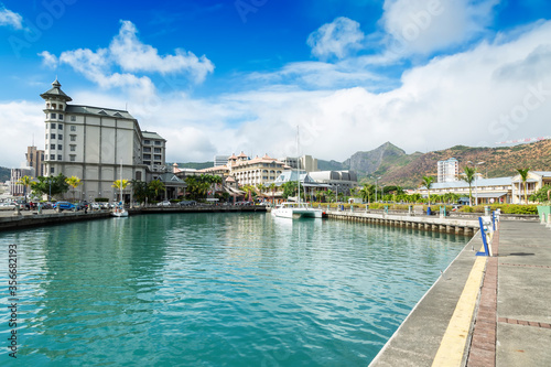 View of Port Louis Waterfront,Mauritius,Africa