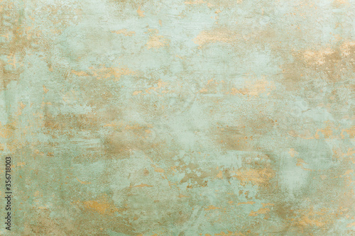 Beautiful verdigris oxidized copper background.