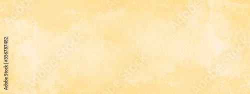 Pastel yellow beige Aquarelle painted paper template texture Background banner, with copy space