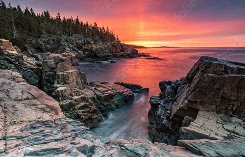 Sunrise in Acadia National Park, Maine 