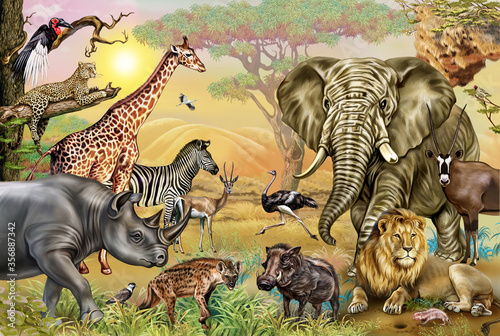 African savannah animals
