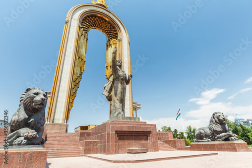 Amir Ismail Samani Square in Dushanbe