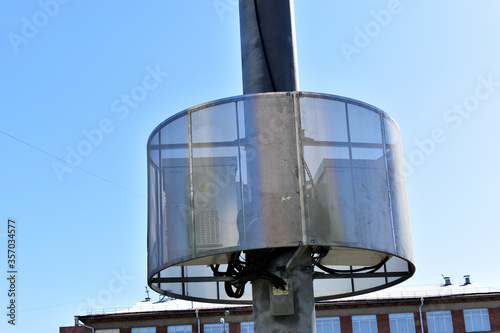 Powerful urban transmitting communication and signal antenna