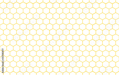 Abstract Honeycomb seamless pattern on white background.