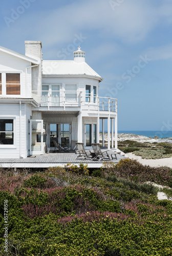 Beach house overlooking ocean