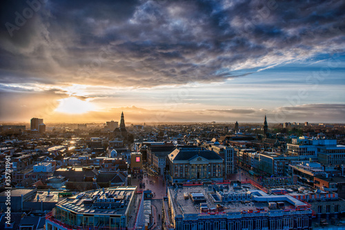 Groningen city skyline