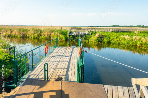 Narew Podlasie Podlaskie Narwiański Park Narodowy Rzeka most woda trzcina