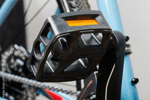 Plastic black bicycle pedal