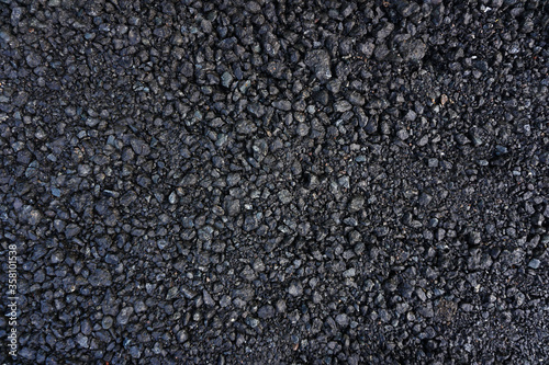 Cooled black lava