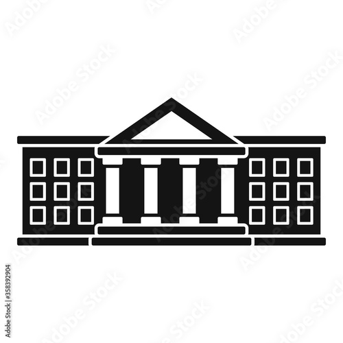 Harvard university icon. Simple illustration of harvard university vector icon for web design isolated on white background