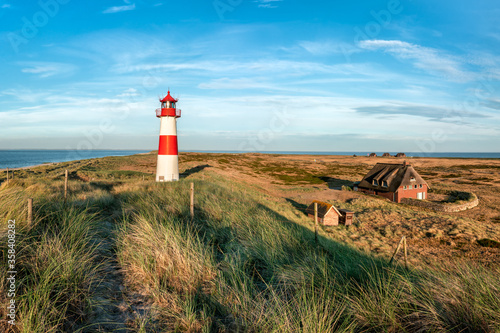 Lighthouse List Ost on the island of Sylt, Schleswig-Holstein, Germany
