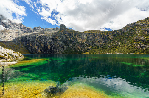 Laguna Churup in Cordillera Blanca, Peru