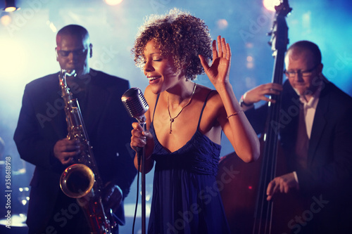 Jazz Band playing on Stage