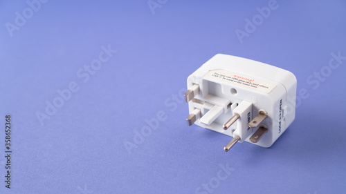 Universal international worldwide travel AC power plug adapter AU UK US EU. Universal multi socket. Double USB Port.