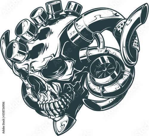 Vector Turbo Skull