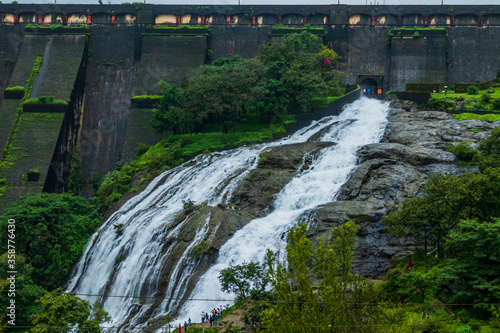 Wilson dam bhandardara in Monsoon