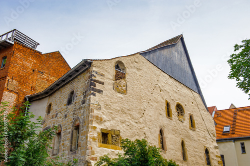 It's Old synagogue of the city of Erfurt, Germany. Erfurt is the Capital of Thuringia and the city was first mentioned in 742