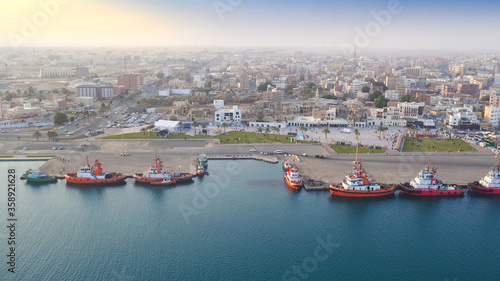 The historical region of Yanbu Saudi Arabia, Yanbu port,May 2019