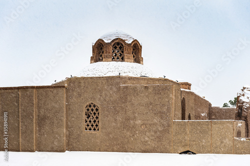 It's Jameh Mosque of Nain, the grand, congregational mosque of Nain city, within Isfahan Province of Iran. It is one of the oldest in Iran. Iran's Cultural Heritage Organization.