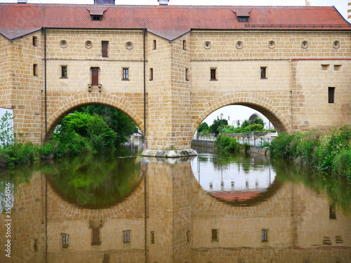 Amberg Stadtbrille Bayern Stadt historische Amberger Altstadt Fluss Vils Oberpfalz Ostbayern historisch Deutschland Europa 