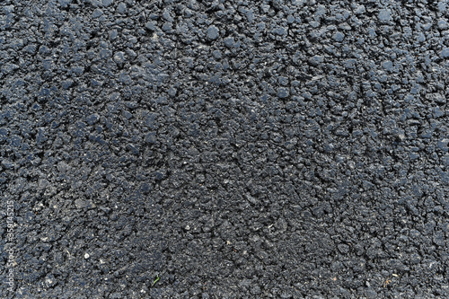 Texture of the road surface. New asphalt concrete