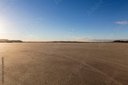 Empty El Mirage dry lake bed in the Mojave desert region of scenic Southern California.