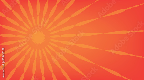 Summer holiday background, abstract sunshine and relaxation concept, deep orange-yellow colors.