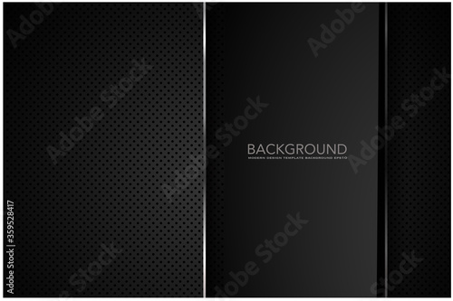 black abstract background pattern stripe paper material 3d render. business technology commercial sale concept layout with copy space
