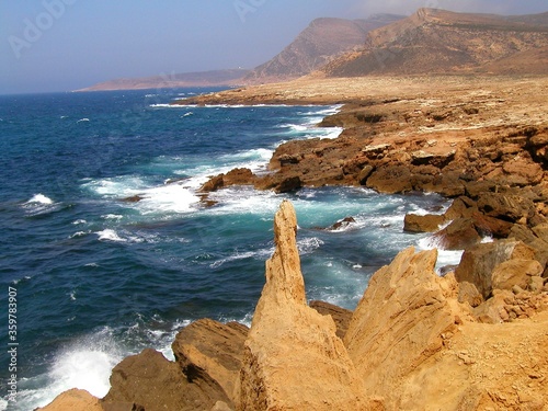 EL HAOUARIA, TUNISIA. ROCKY COAST IN NORTHERN TUNISIA. 