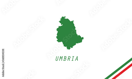 Umbria map Italy region vector illustration 