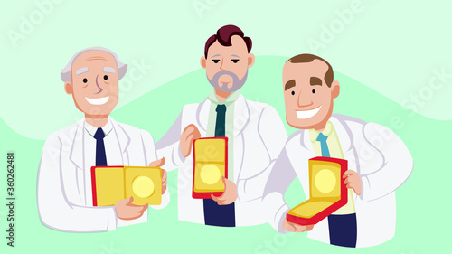 Team of Nobel Prize winning researchers.