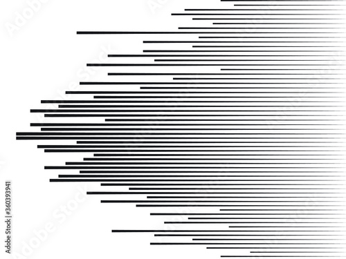 Speed Lines in arrow Form . Vector Illustration 