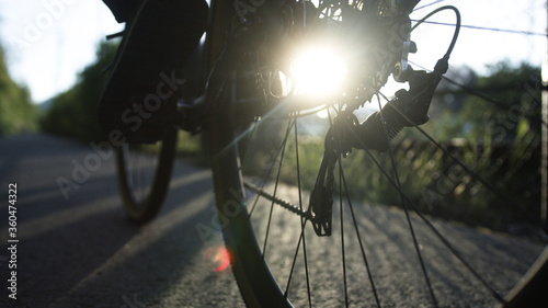 Close Up of a Bike in the Countryside