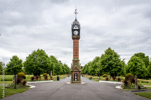  jubilee clock tower, queens park, crewe, cheshire