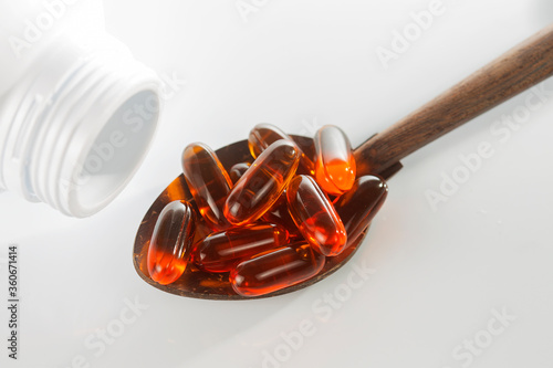 Capsules with lecithin